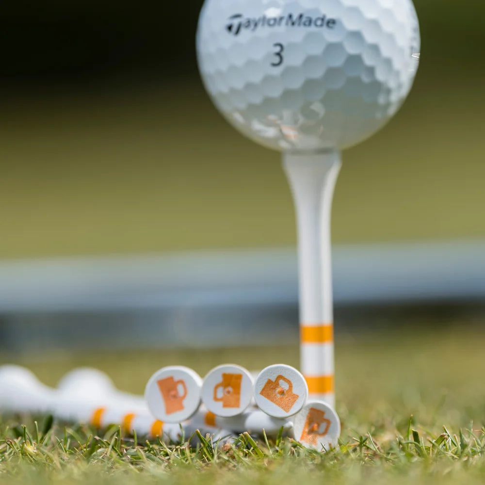 2 ¾" Special Edition Beer Mug Wood Golf Tees