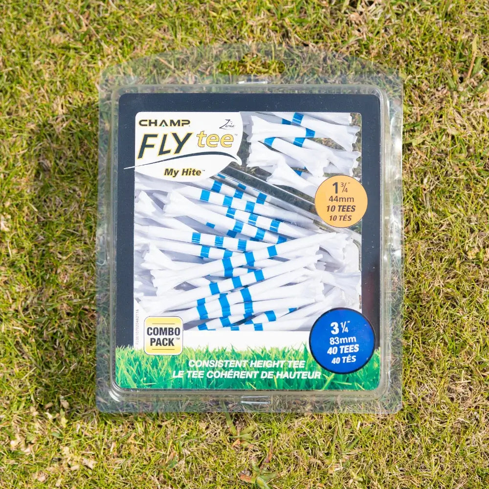 3 ¼" Zarma® FLYtee® MyHite™ Tee Combo Pack - Blue Stripe