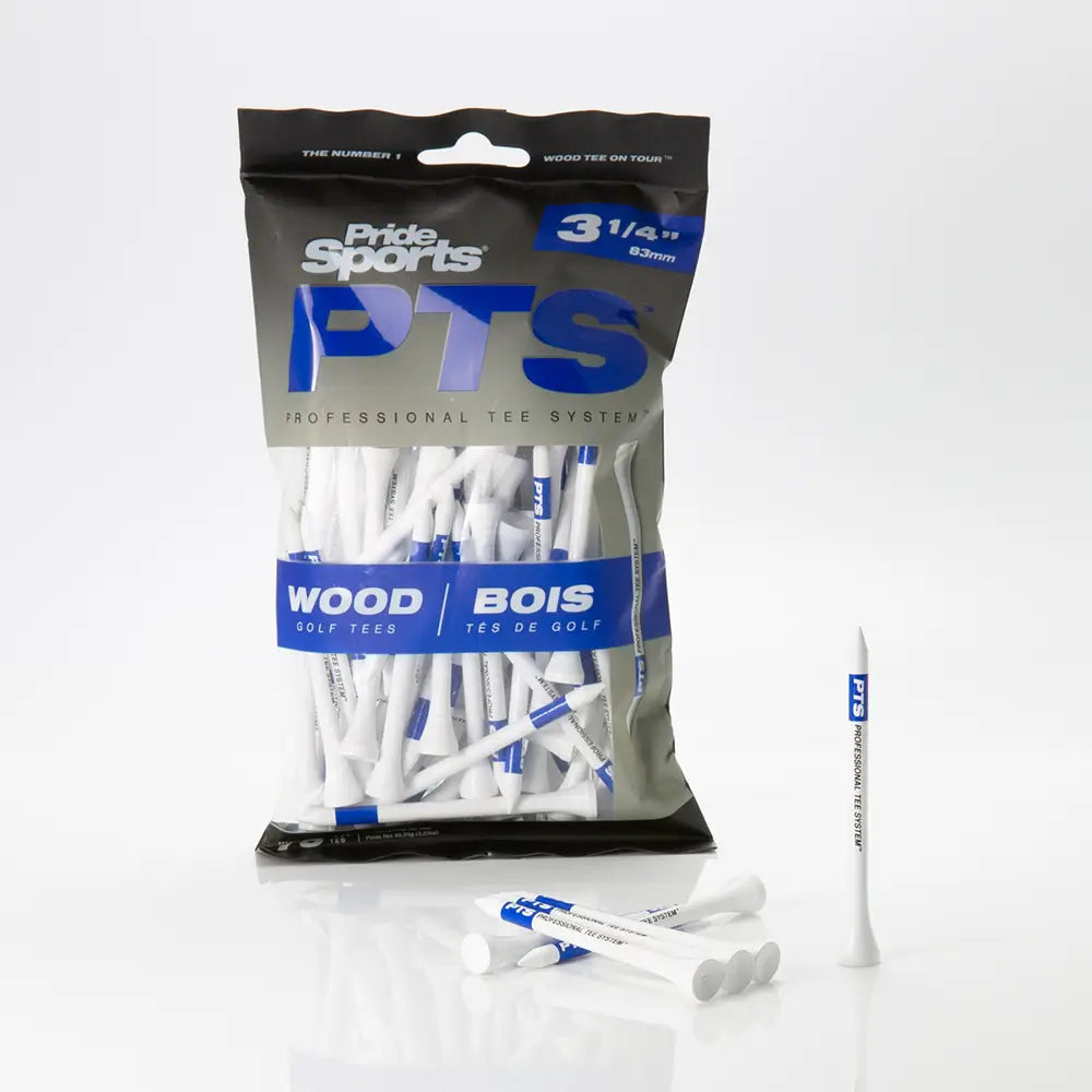 3 ¼" PTS - Wood Tees - White