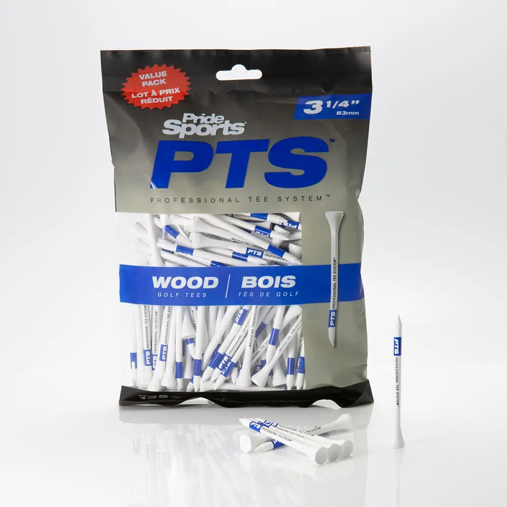 3 ¼" PTS - Wood Tees - White