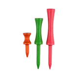 Three different tee lengths of the neon mix pride step tee. 