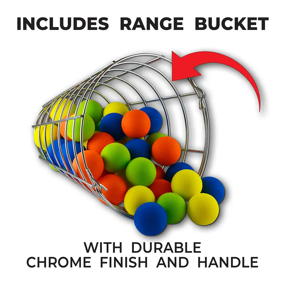 42 Foam Golf Practice Balls with Range Bucket – Golftees.com 42 Foam Golf Practice Balls with Range Bucket – Golftees.com