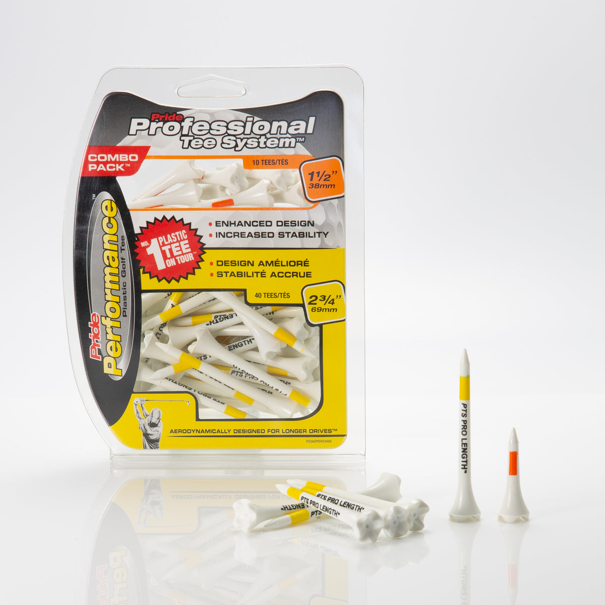 Professional Tee System® (PTS) Pride Performance® Combo Packs - Includes 2 3/4" & 1 1/2" Tees!
