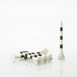 2 ¾" Striped Pride Performance® Plastic Tees - White