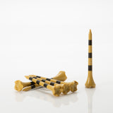 Striped Pride Performance® Plastic Tees - 2 ¾" Natural