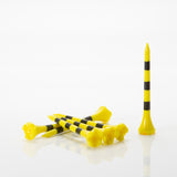 Striped Pride Performance® Plastic Tees - 2 ¾" Yellow