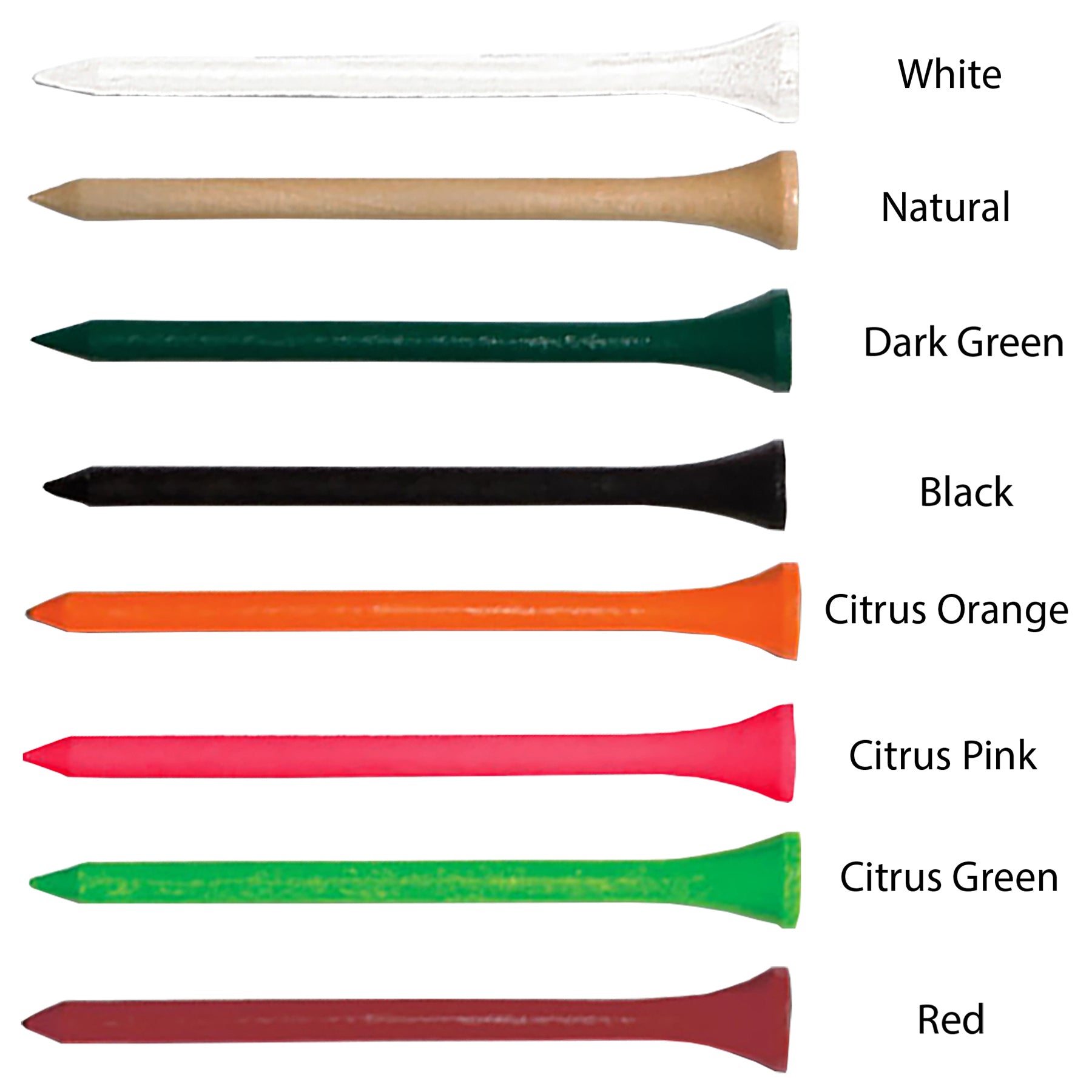 Colored Wood Bulk Tees