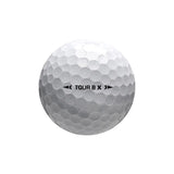 Bridgestone golf ball with 'TOUR B X' branding on a white background