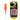 Package of three orange Brusht golf tees on a white background