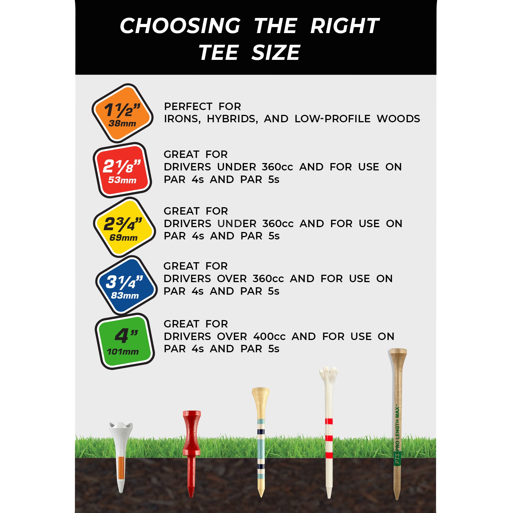 Personalized Combo Packs - 10 3 1/4" Tees, 2 Ball Markers, and 1 Divot Repair Tool
