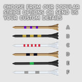 3 ¼" Zarma® FLYtee® Custom Striped Golf Tees