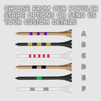 3 ¼" Zarma® FLYtee® Custom Striped Golf Tees