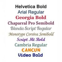 Custom font choices 