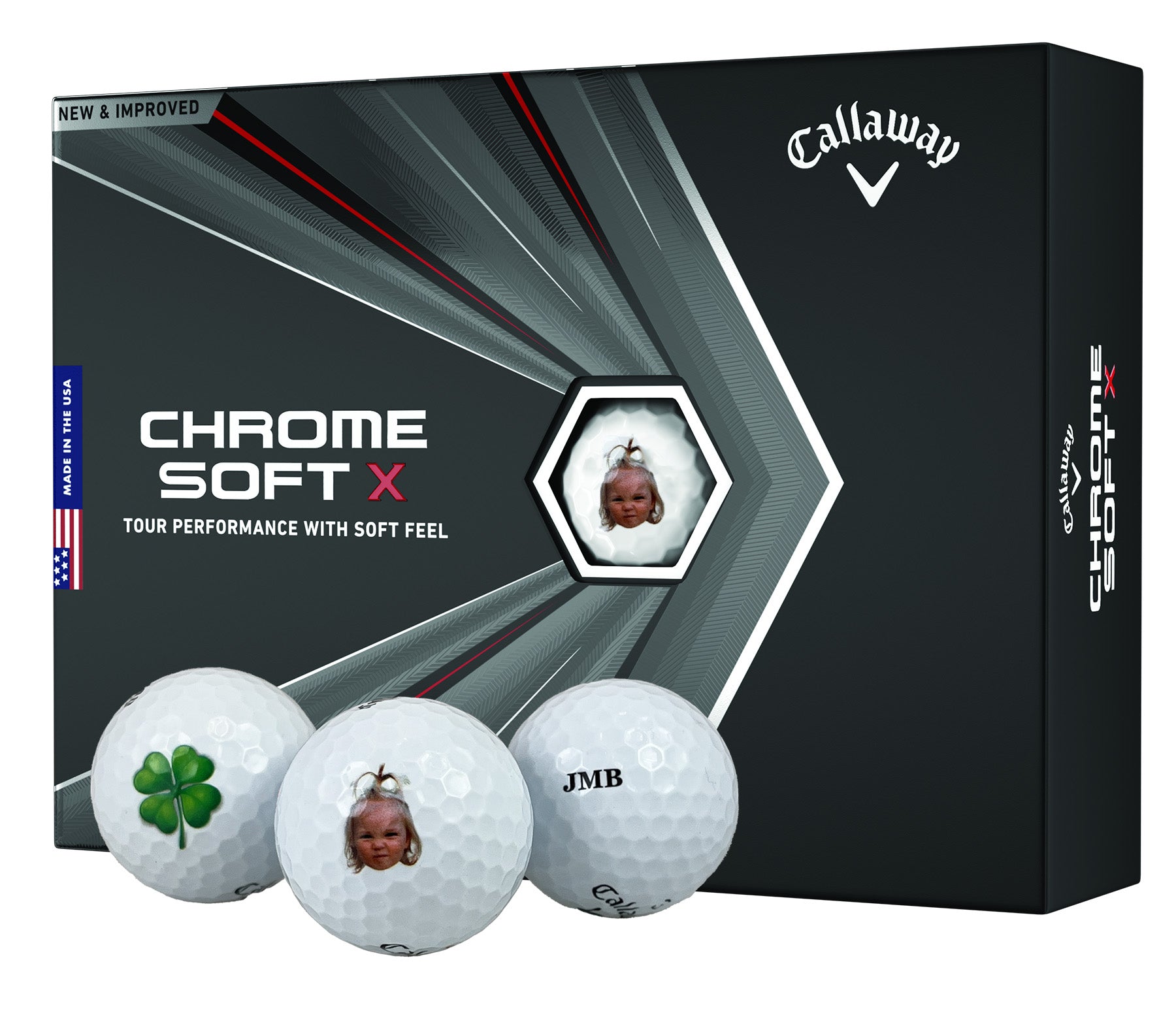 Callaway Chrome Soft X - Custom Text Imprint