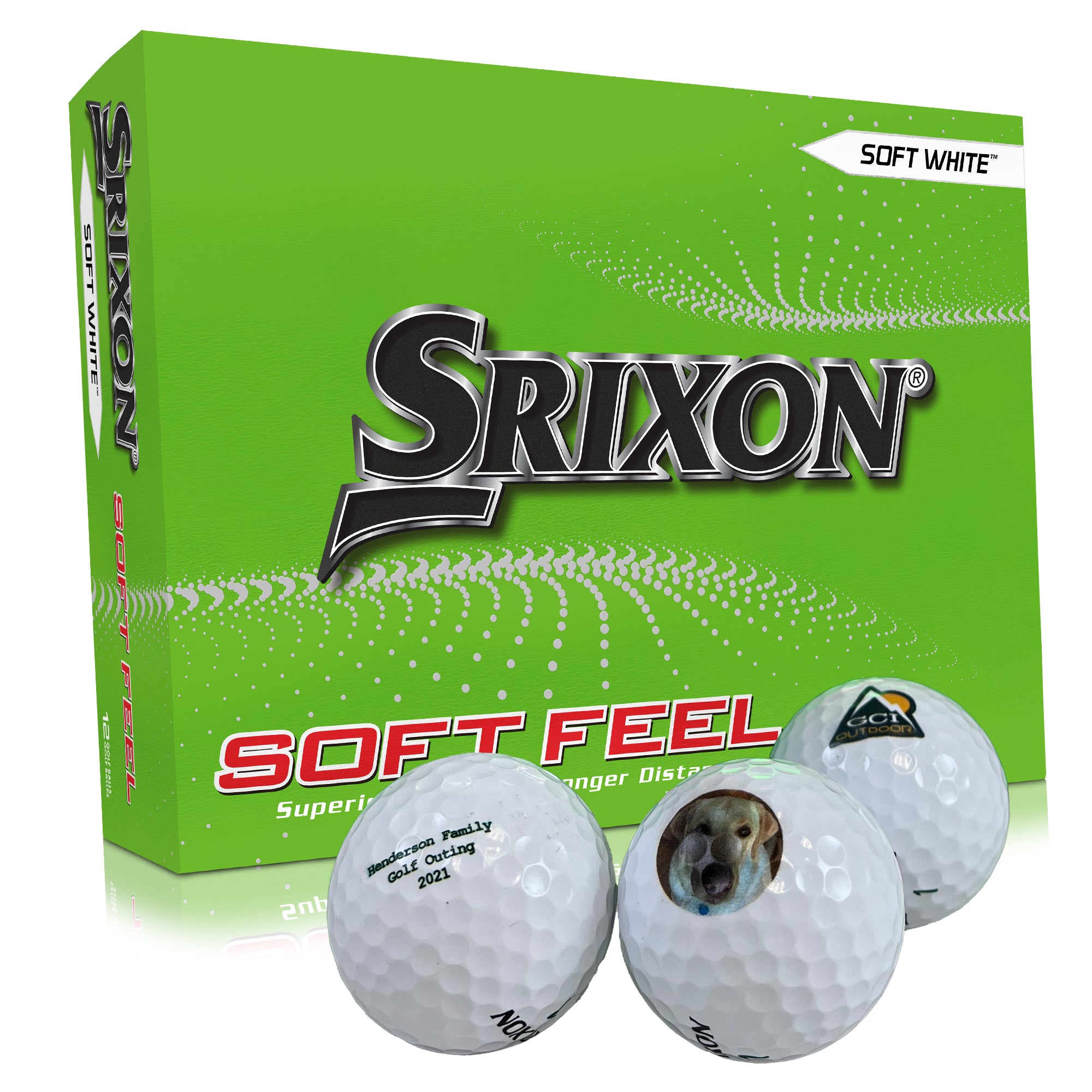 Srixon Soft Feel 12 - Custom Text Imprint