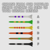 2 ¾" Custom Striped Pride Performance® Golf Tees