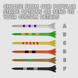 3 ¼" Custom Striped Pride Performance® Golf Tees