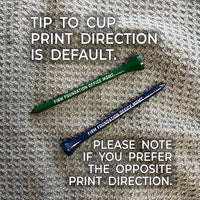 Tip to cup print direction is default. 