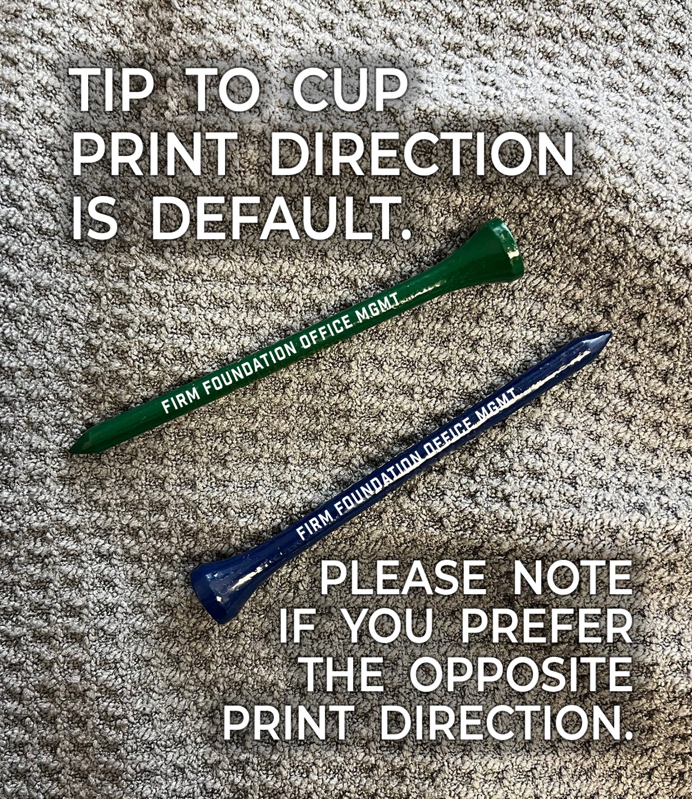 3 1/4" Personalized Wood Golf Tees