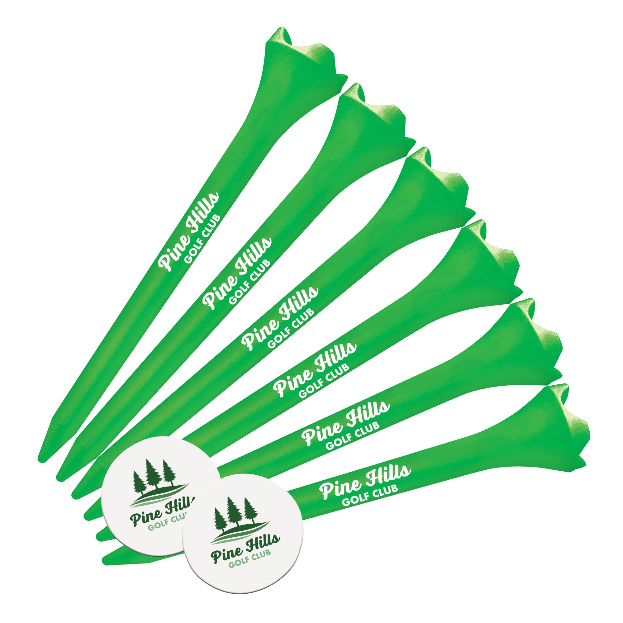 Personalized Pride Performance® Combo Packs - 2 ¾" - 6 Tees and 2 Ball Markers