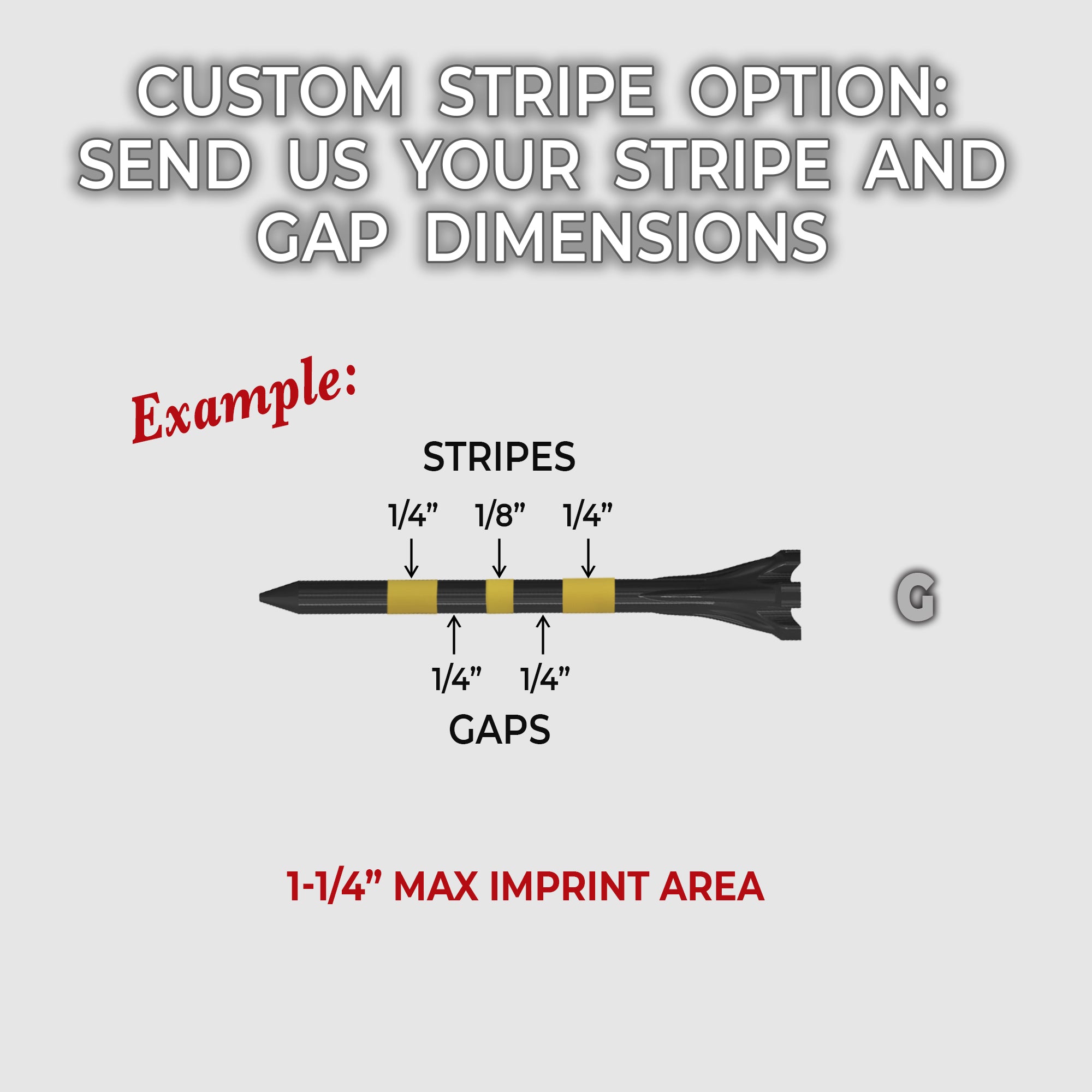 2 3/4" Zarma® FLYtee® Custom Striped Golf Tees