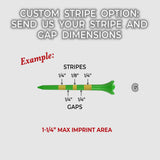 2 ¾" Custom Striped Pride Performance® Golf Tees