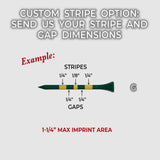 2 ¾" Custom Striped Wood Golf Tees