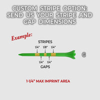 3 ¼" Custom Striped Pride Performance® Golf Tees