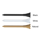 Black, White, and Neutral 3 1/4" Zarma® FLYtee® Custom Striped Golf Tees