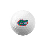 White Bridgestone e6 golf ball with a Florida logo on a white background
