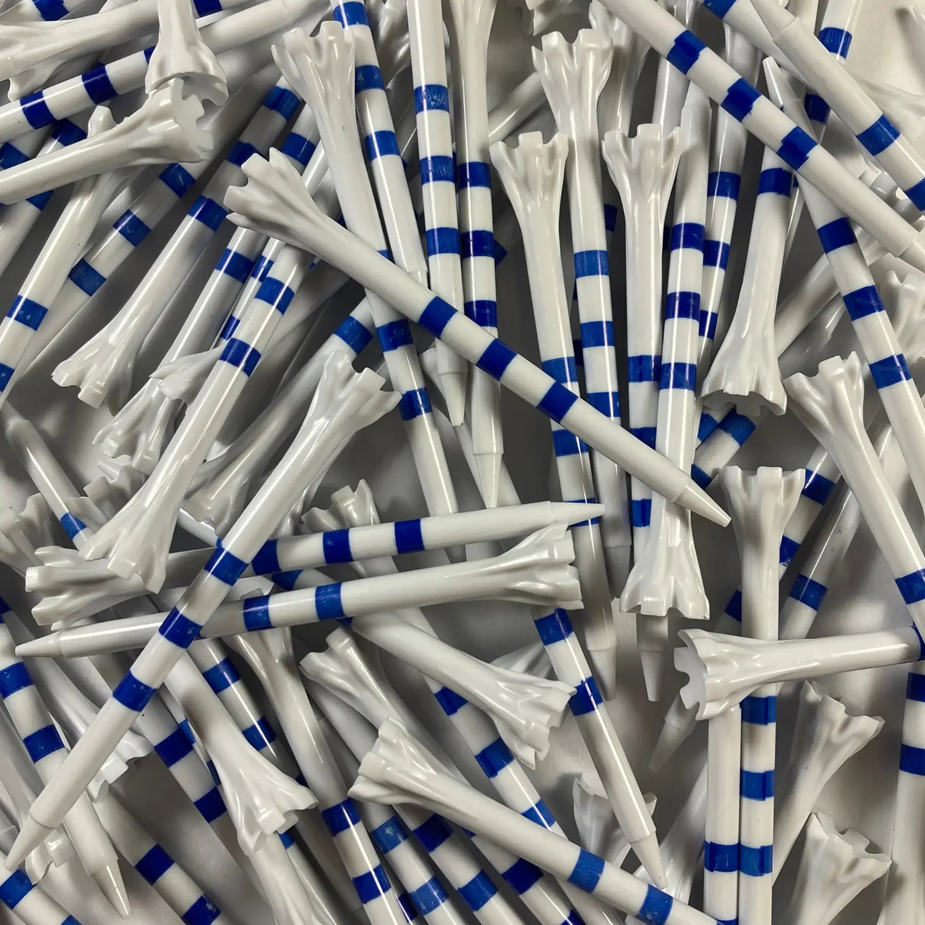 3-1/4" Zarma® FLYtee® MyHite™ Blue and White Stripe Tees