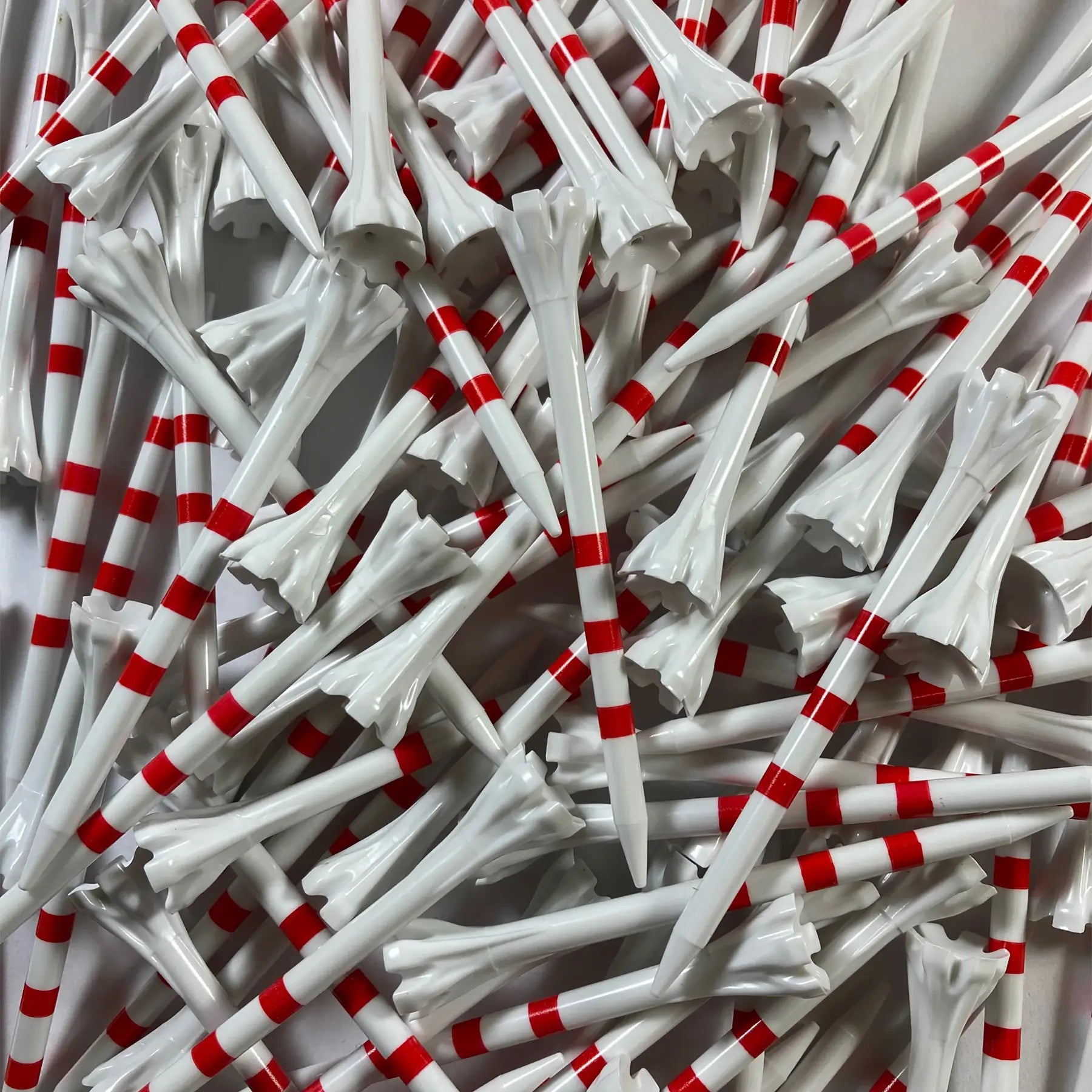 3-1/4" Zarma® FLYtee® MyHite™ Red and White Stripe Tees