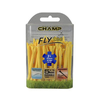 Pack of Champ Fly tees with packaging on a white background