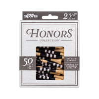 2 ¾" Honors Bamboo Tee - Black/White