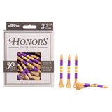 2 ¾" Honors Bamboo Tee - Purple/Yellow