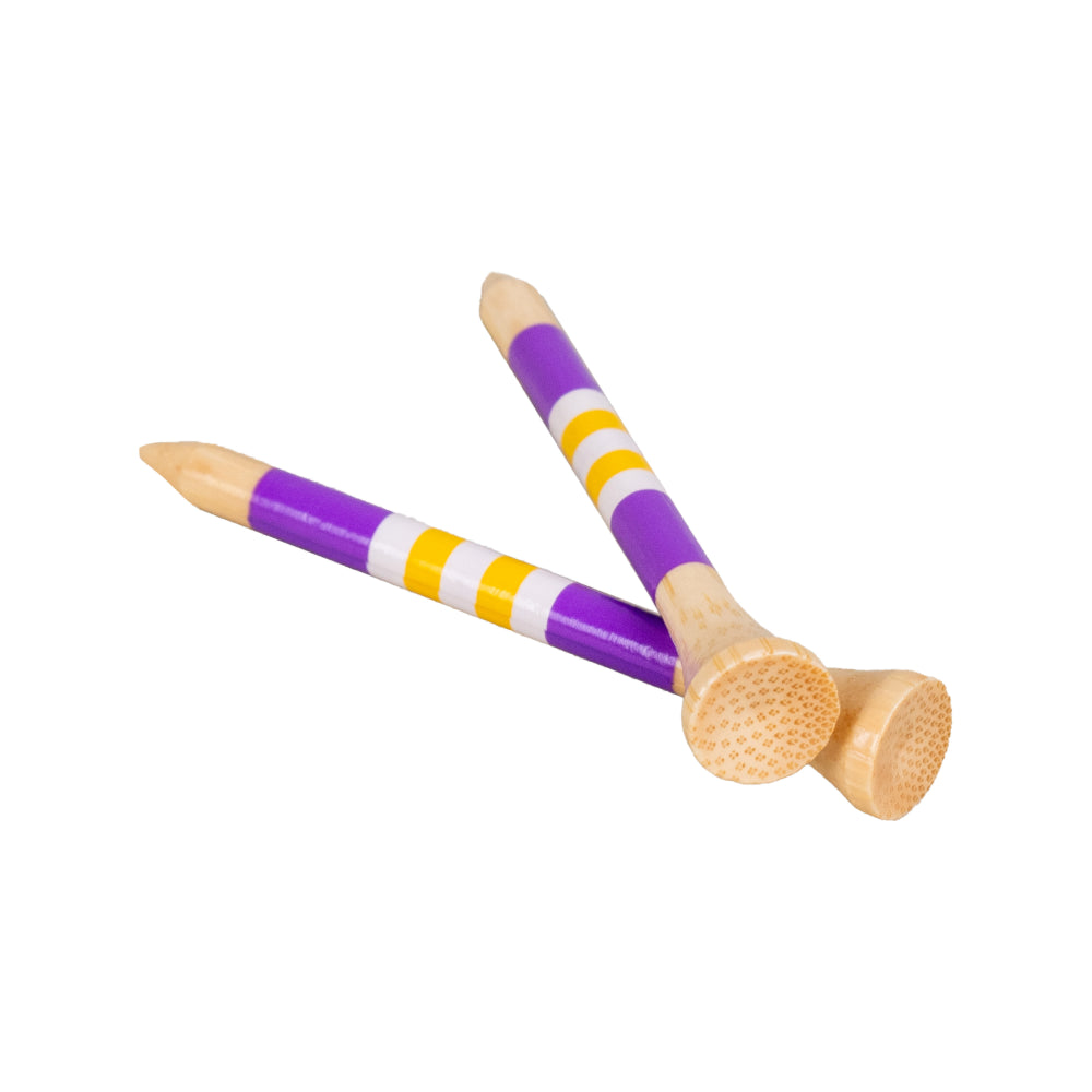 2 ¾" Honors Bamboo Tee - Purple/Yellow