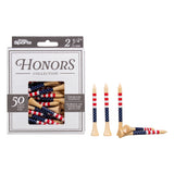 2 ¾" Honors Bamboo Tee - USA Flag