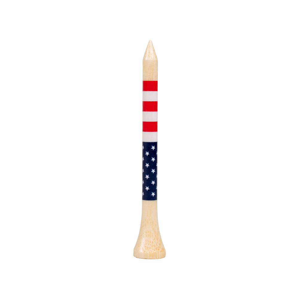 2 ¾" Honors Bamboo Tee - USA Flag