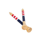 2 ¾" Honors Bamboo Tee - USA Flag