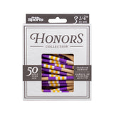3 ¼" Honors Bamboo Tee - Purple/Yellow