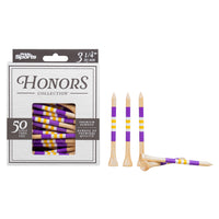 3 ¼" Honors Bamboo Tee - Purple/Yellow