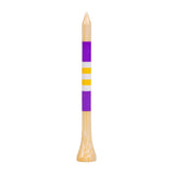 3 ¼" Honors Bamboo Tee - Purple/Yellow