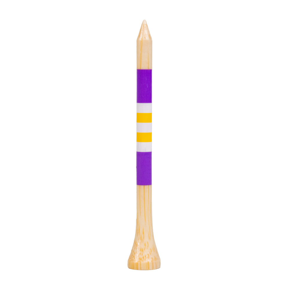 3 ¼" Honors Bamboo Tee - Purple/Yellow