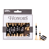 Honors Bamboo Combo Pack - 40 2 ¾" Tees, 10 1 ½" Tees, and 3 Ball Markers - Black/White