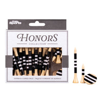 Honors Bamboo Combo Pack - 40 2 ¾" Tees, 10 1 ½" Tees, and 3 Ball Markers - Black/White