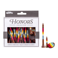 Honors Bamboo Combo Pack - 40 3 ¼" Tees, 10 1 ½" Tees, and 3 Ball Markers - Sunset Gradient