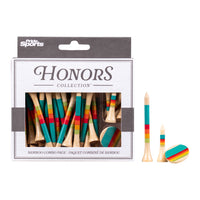 Honors Bamboo Combo Pack - 40 2 ¾" Tees, 10 1 ½" Tees, and 3 Ball Markers - Sunrise Gradient
