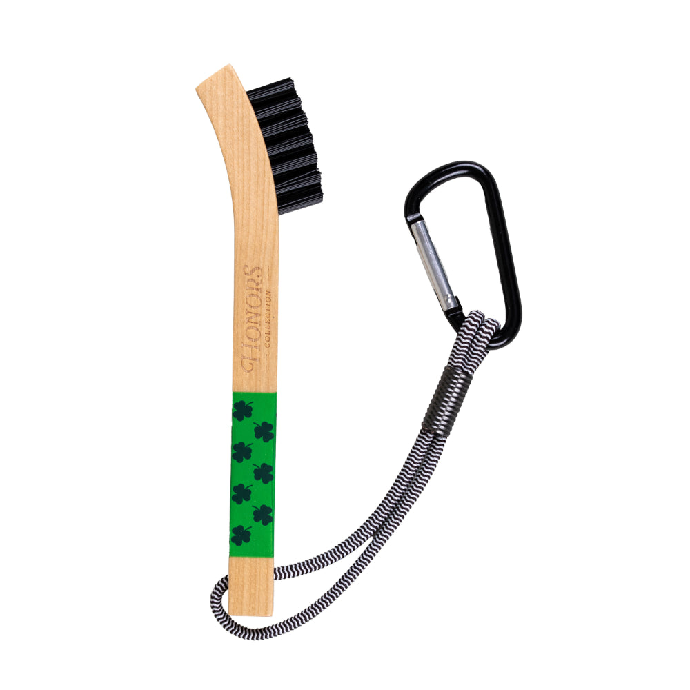 Honors Wooden Club Brush - Shamrock