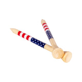 3 ¼" Honors Bamboo Tee - USA Flag