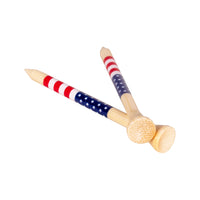 3 ¼" Honors Bamboo Tee - USA Flag